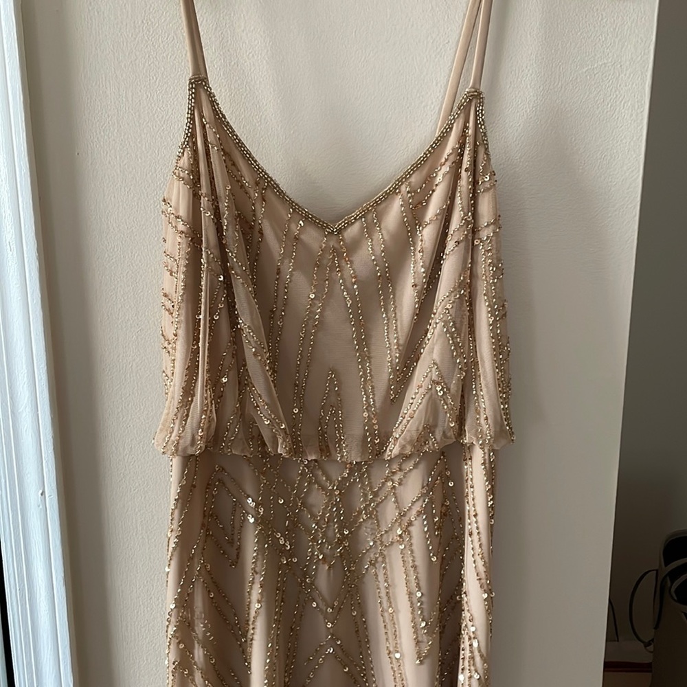 Adrianna Papell beaded gown